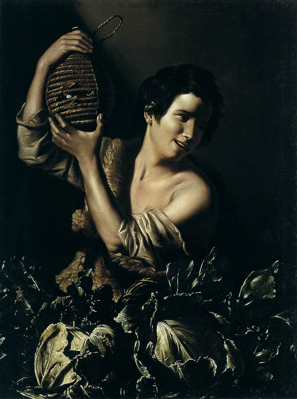 Boy with a Flask and Cabbages