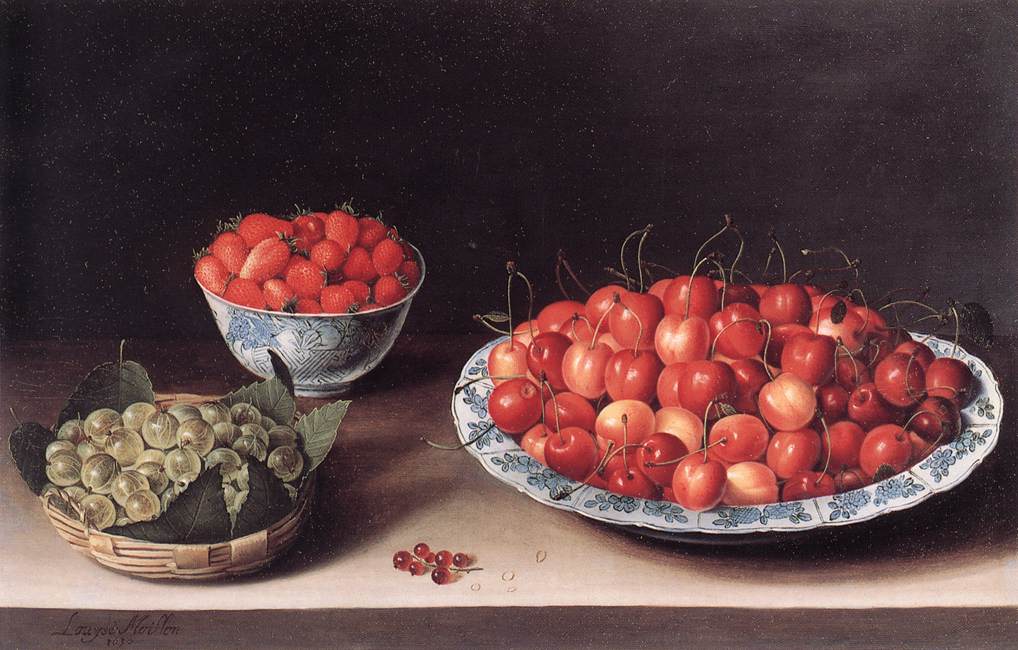 Still Life of Cherries, Strawberries and Currants