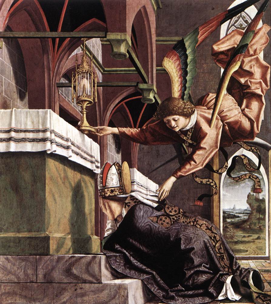 Kilise Babaları Altarpiece: San Sigisbert Vision