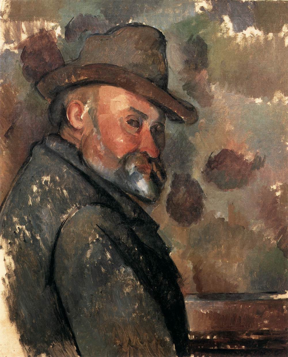 Self -Portrait w filcowym kapeluszu