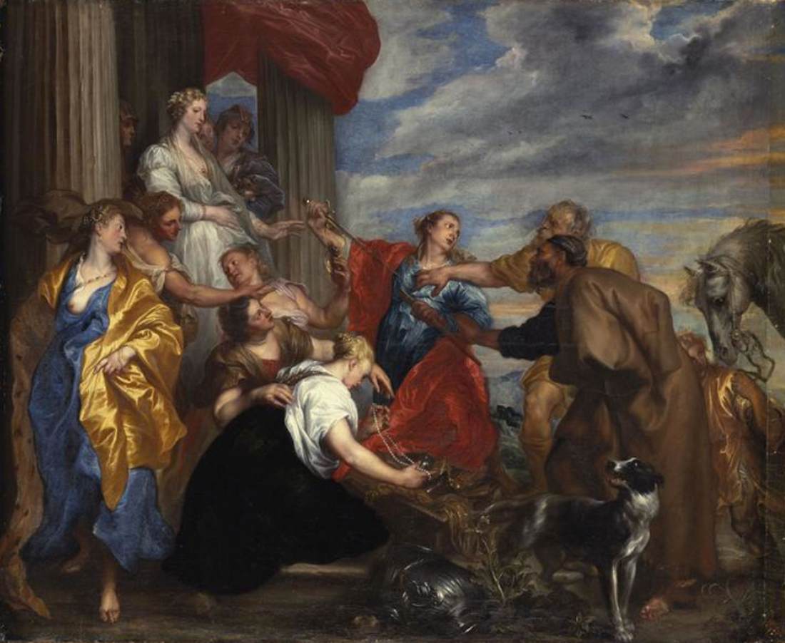 Achilles unter den Töchtern von Licomedes