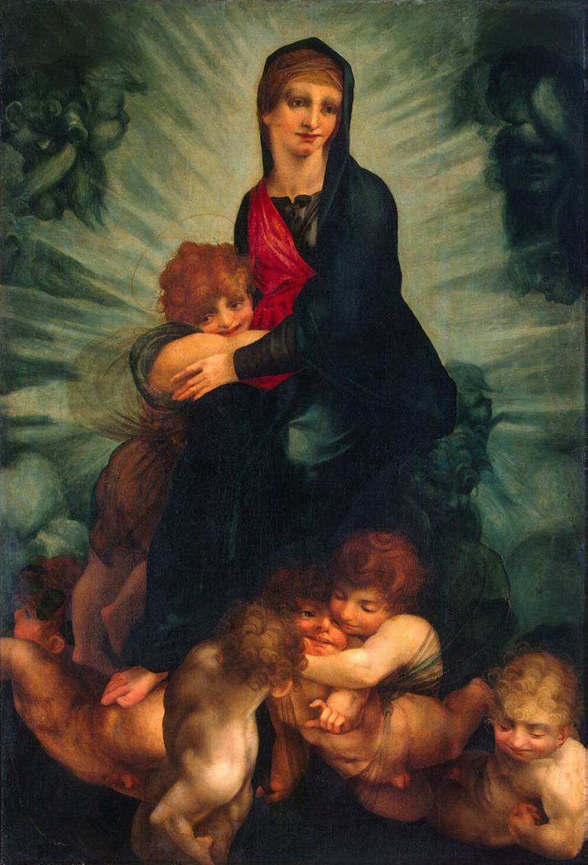 Die Jungfrau und das Kind mit Putti