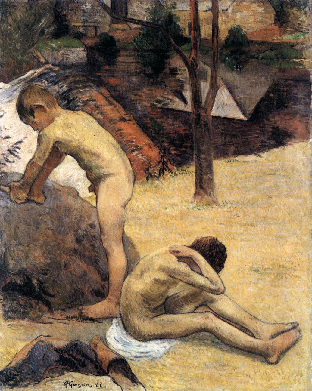 Breton Boys Bathing