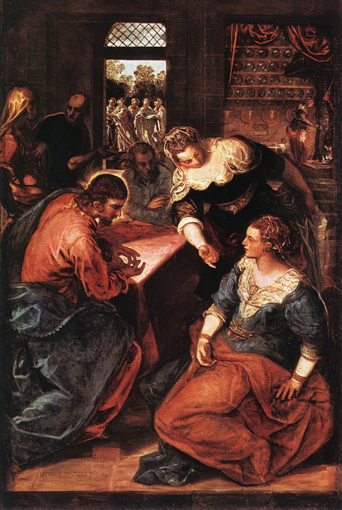 Marta'nın evinde Mesih ve Meryem
