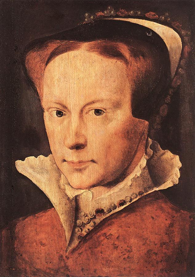 Portret van María, de koningin van Engeland