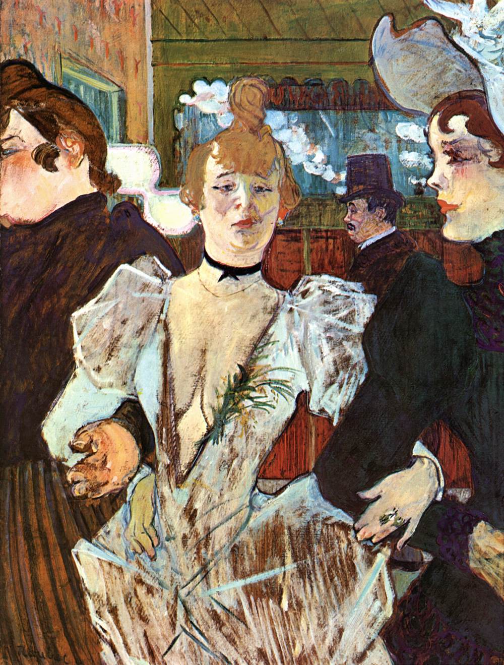 La Goulue Arriving at the Moulin Rouge with Two Women