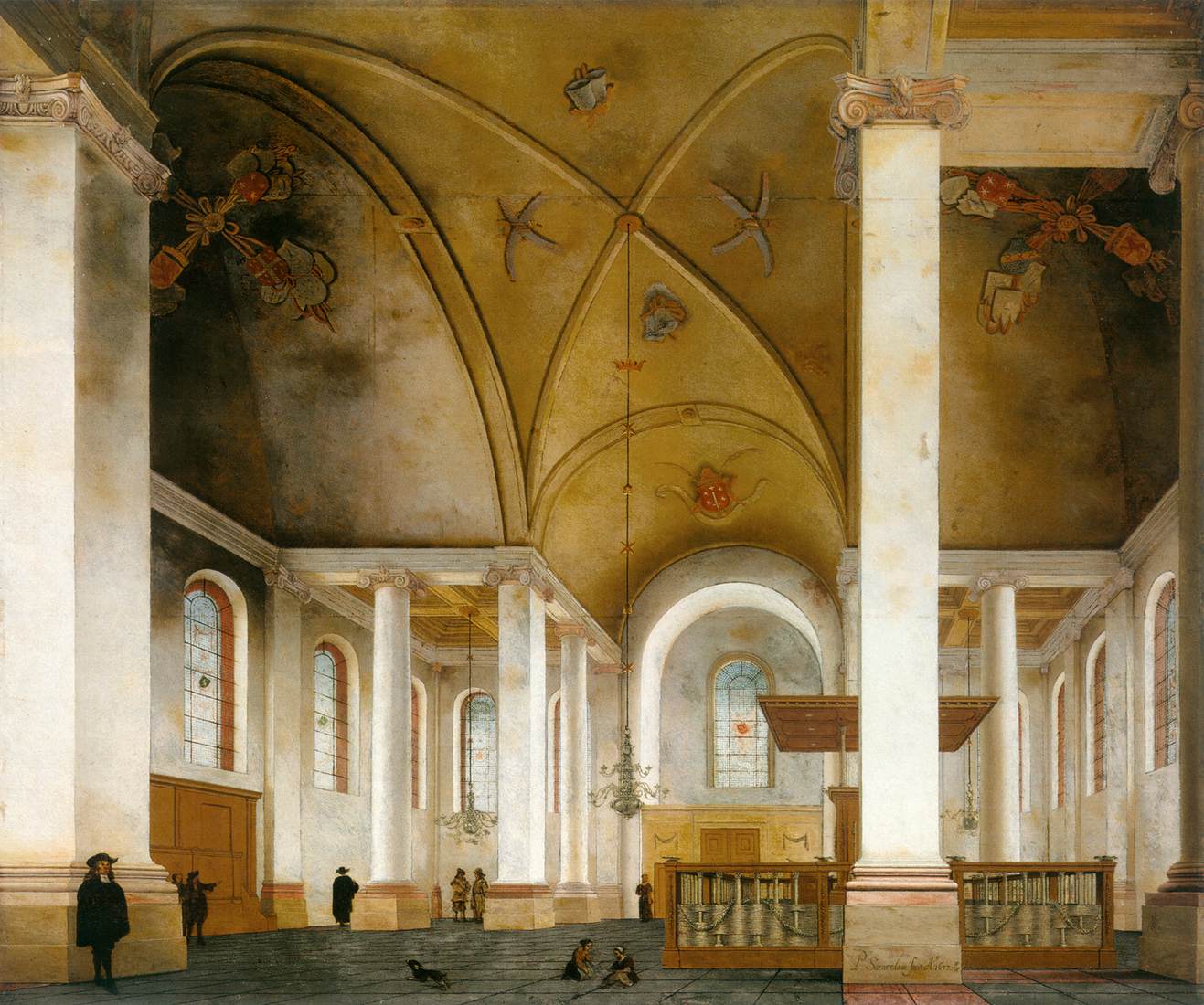 Vista interior do Nieuwe Kerk, Haarlem
