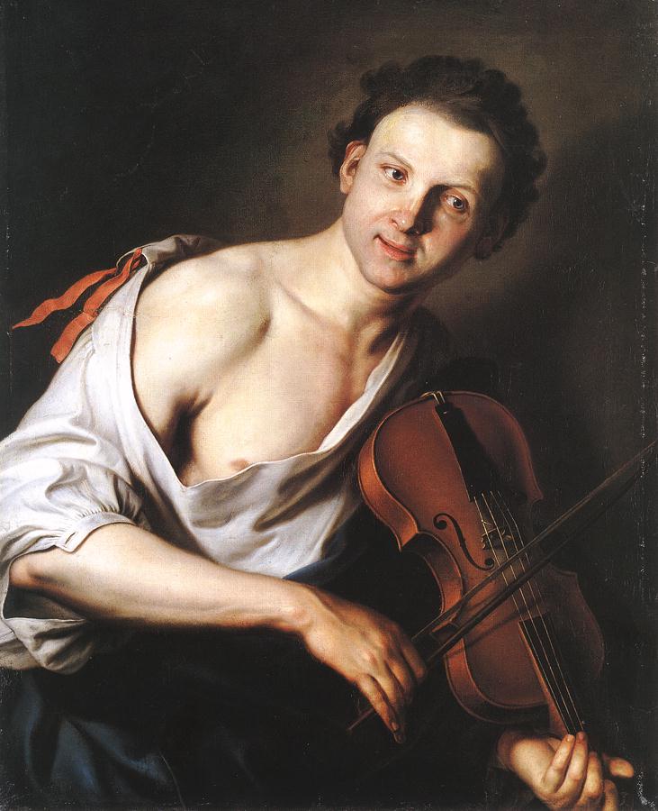 Jeune avec violon