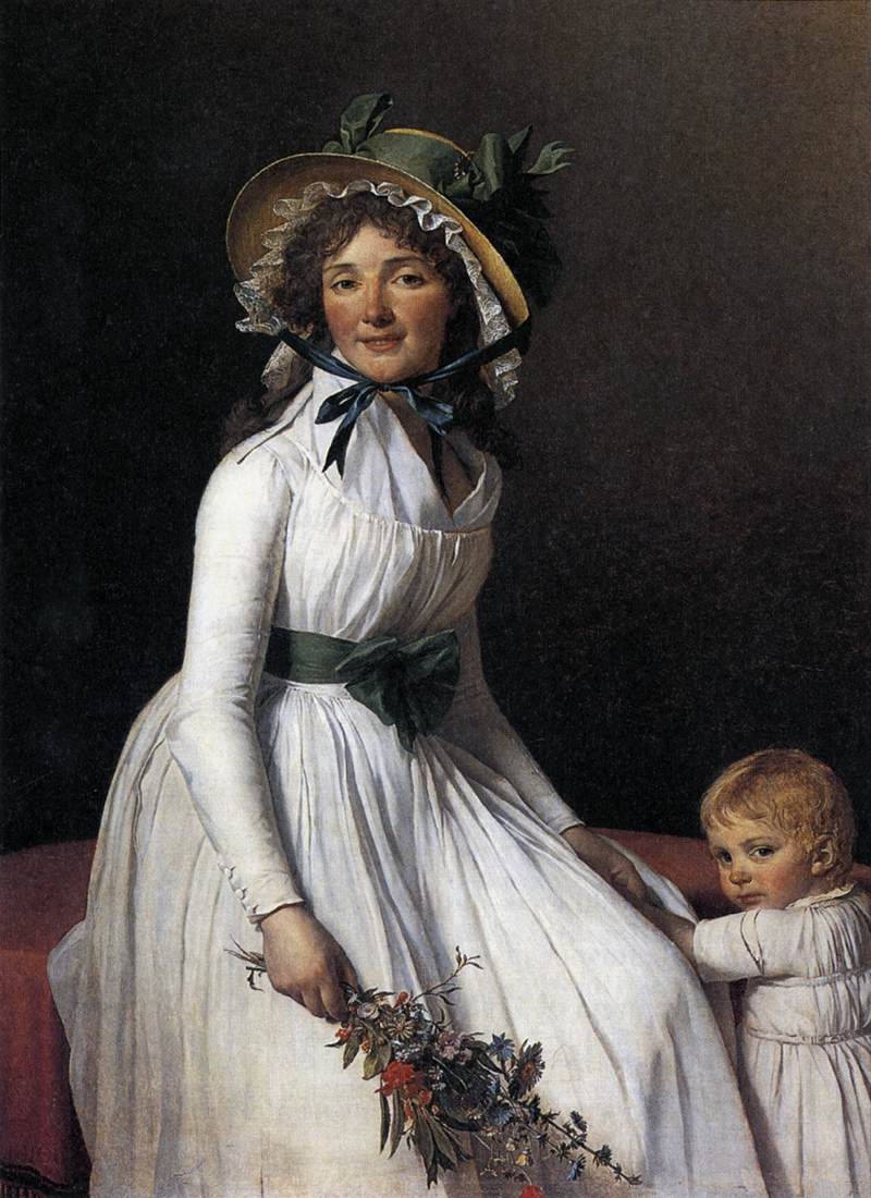 Retrato de Emilie Sérriatiat y su Hijo