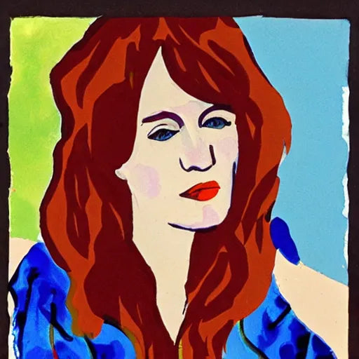 Das Porträt mit roten Haaren