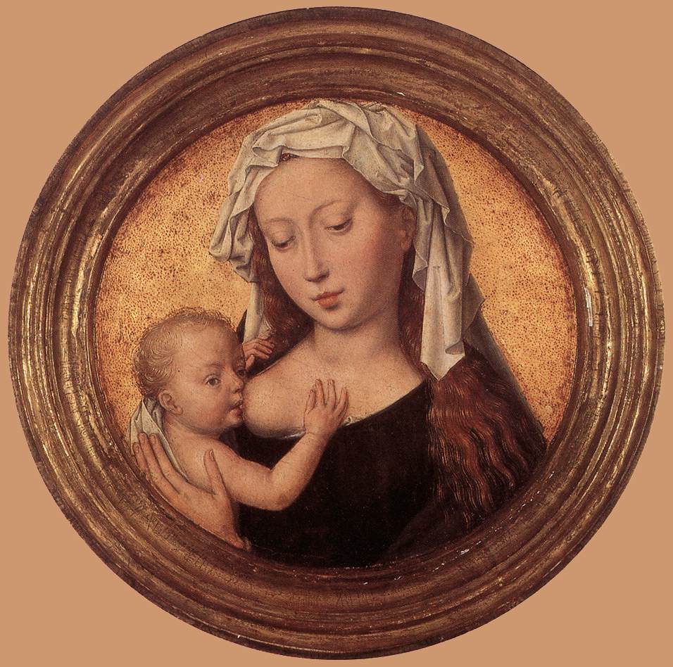 La vierge nourrissant l'enfant