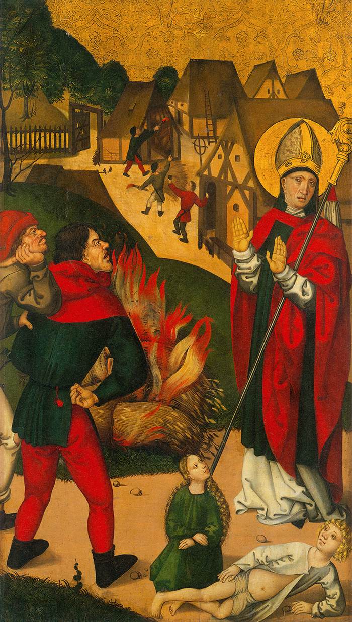 San Remigio e il grano in fiamme (interno)