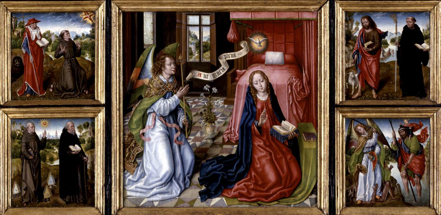 Triptyk for annunciation