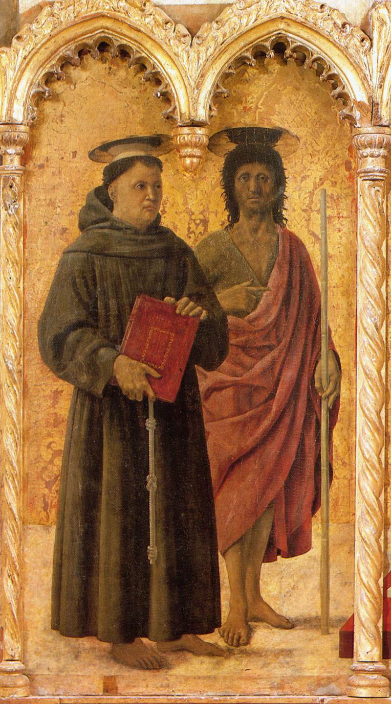 Saint Anthony Polyptych: Saint Anthony and Saint John the Baptist