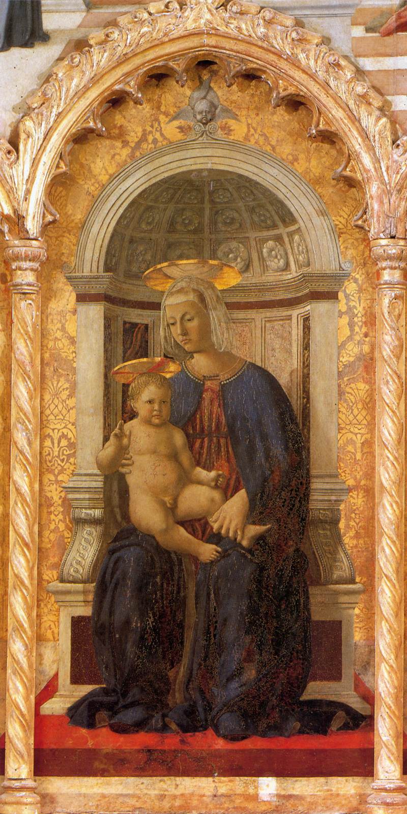 San Antonio Polyptic: La Virgen e El Niño