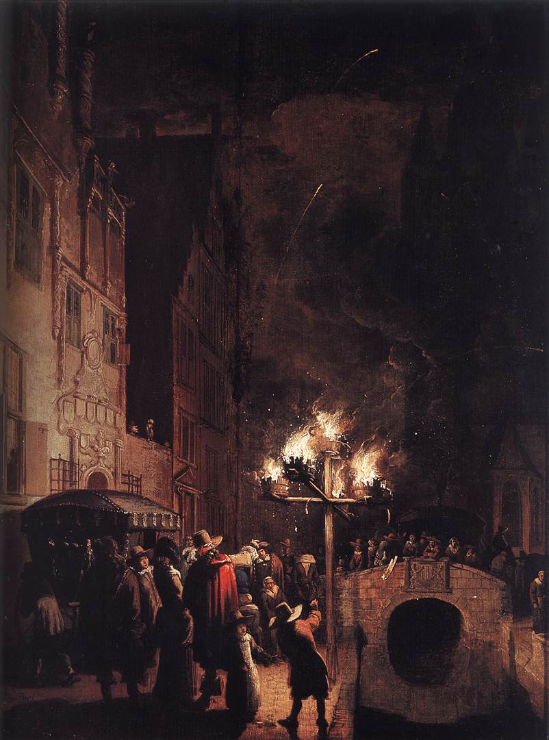 Celebración de Torchlight en El Oude Delft