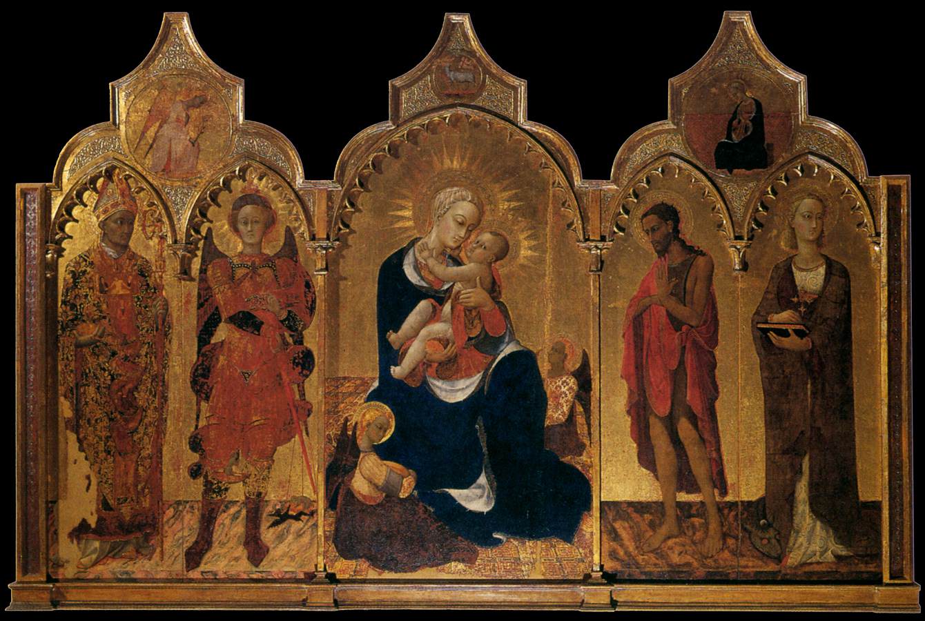 La Virgen de La Humildad con Cuatro Santos