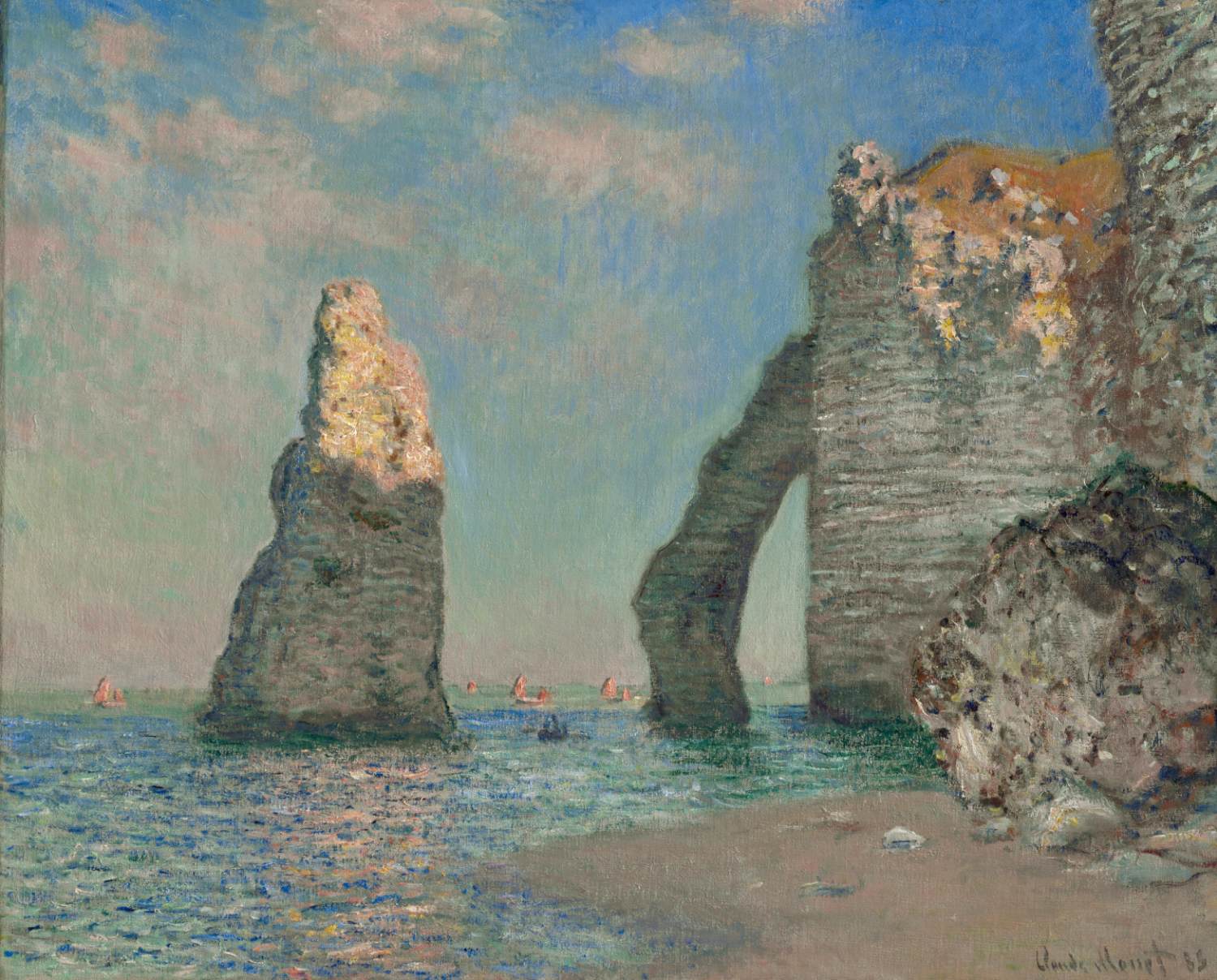 Les falaises à Étretat