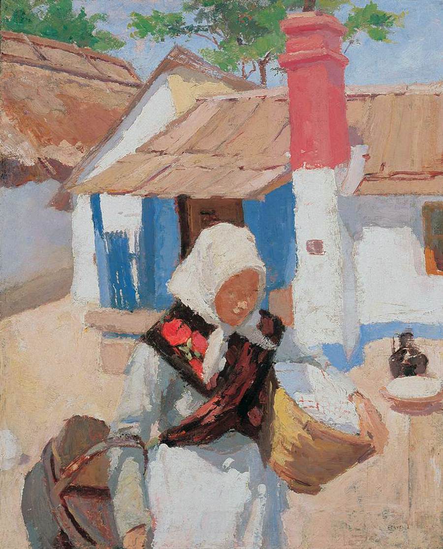 Peasant Woman Bringing a Basket