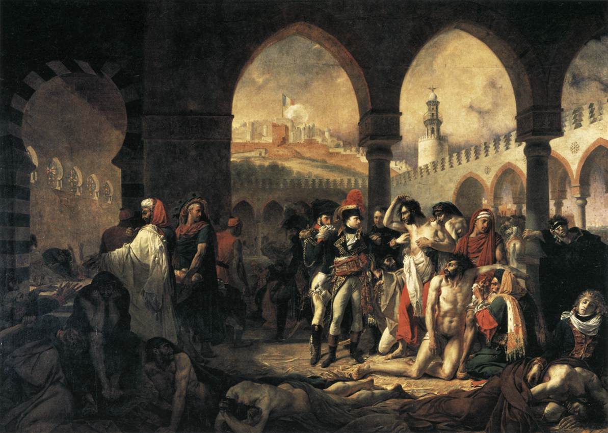 Napoleon Bonaparte Visiting The Plague Spinning in Jaffa