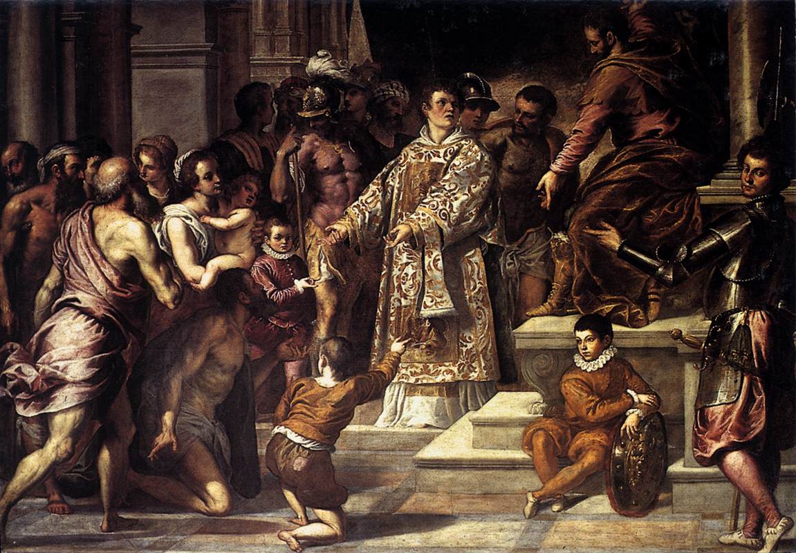 Saint Lawrence Giving Wealth to the Poor