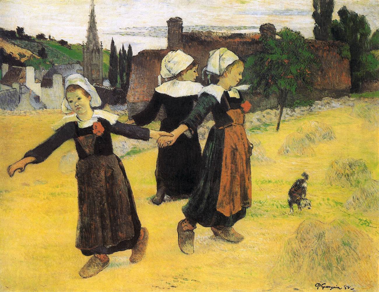 Breton Girls Dancing