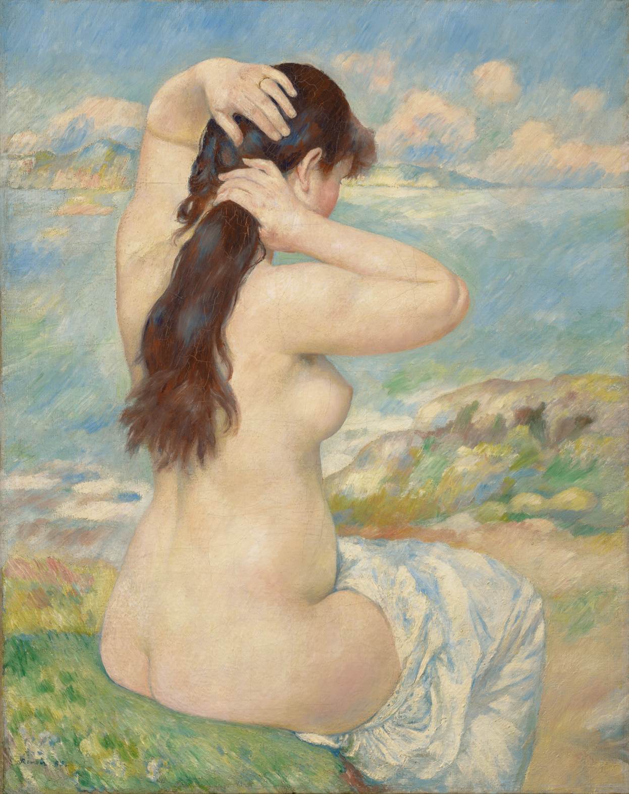 Bather Fixing her Hair