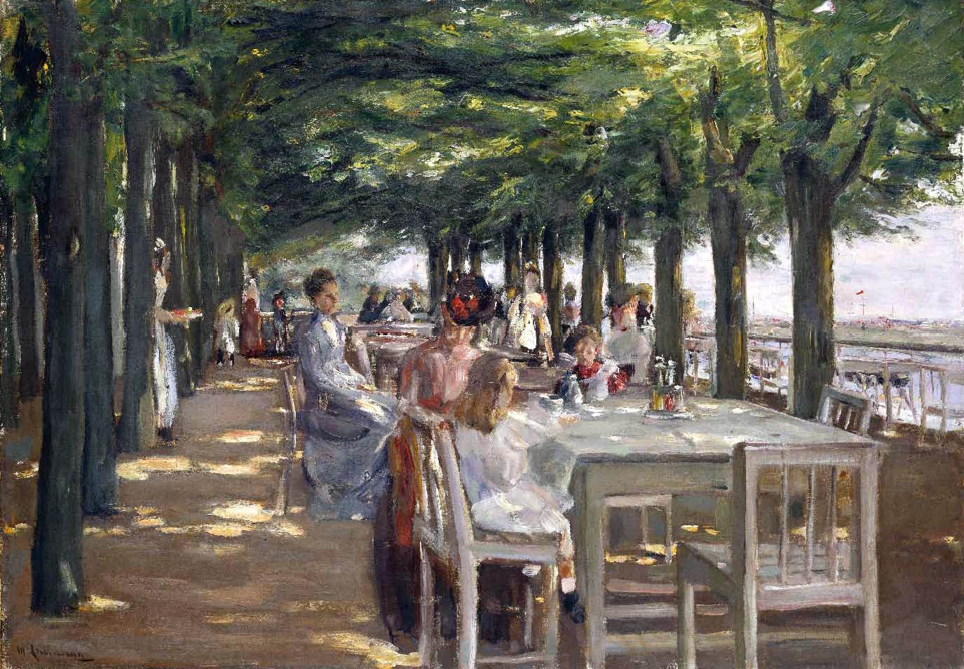 La terrasse du restaurant Jacob à Ninstedten-an-Der-Elbe