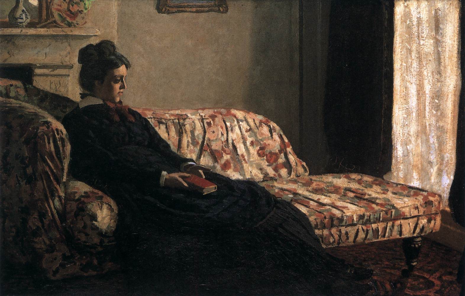 Camille Monet på sofaen