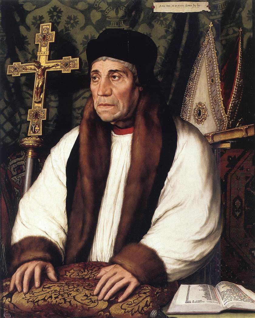 Porträt von William Warham, Erzbischof von Canterbury