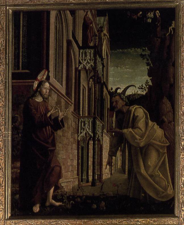 Saint Wolfgang Altarbild: Versuchung Christi