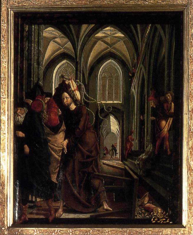 Altarbild von San Wolfgang: Tempelreinigung
