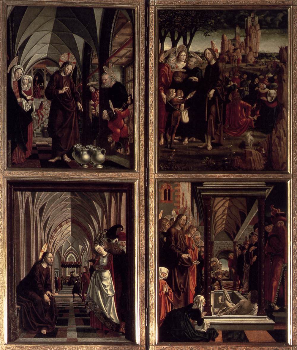 Saint Wolfgang -altertavle: Scener af Kristi liv