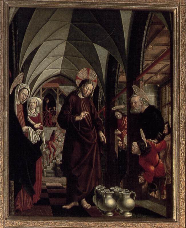 San Wollgang Altarpiece: Cana'da Evlilik