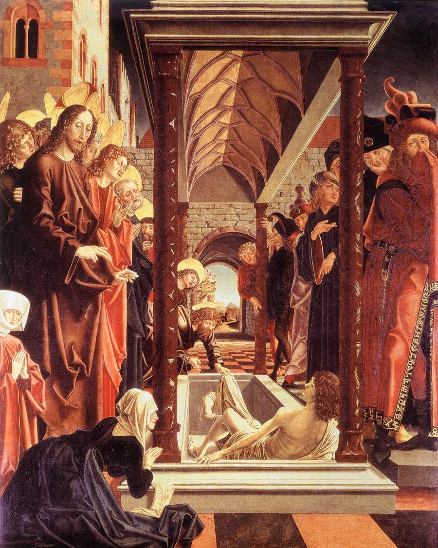 San Wolfgang Altarpiece: Lazaro'nun Dirilişi