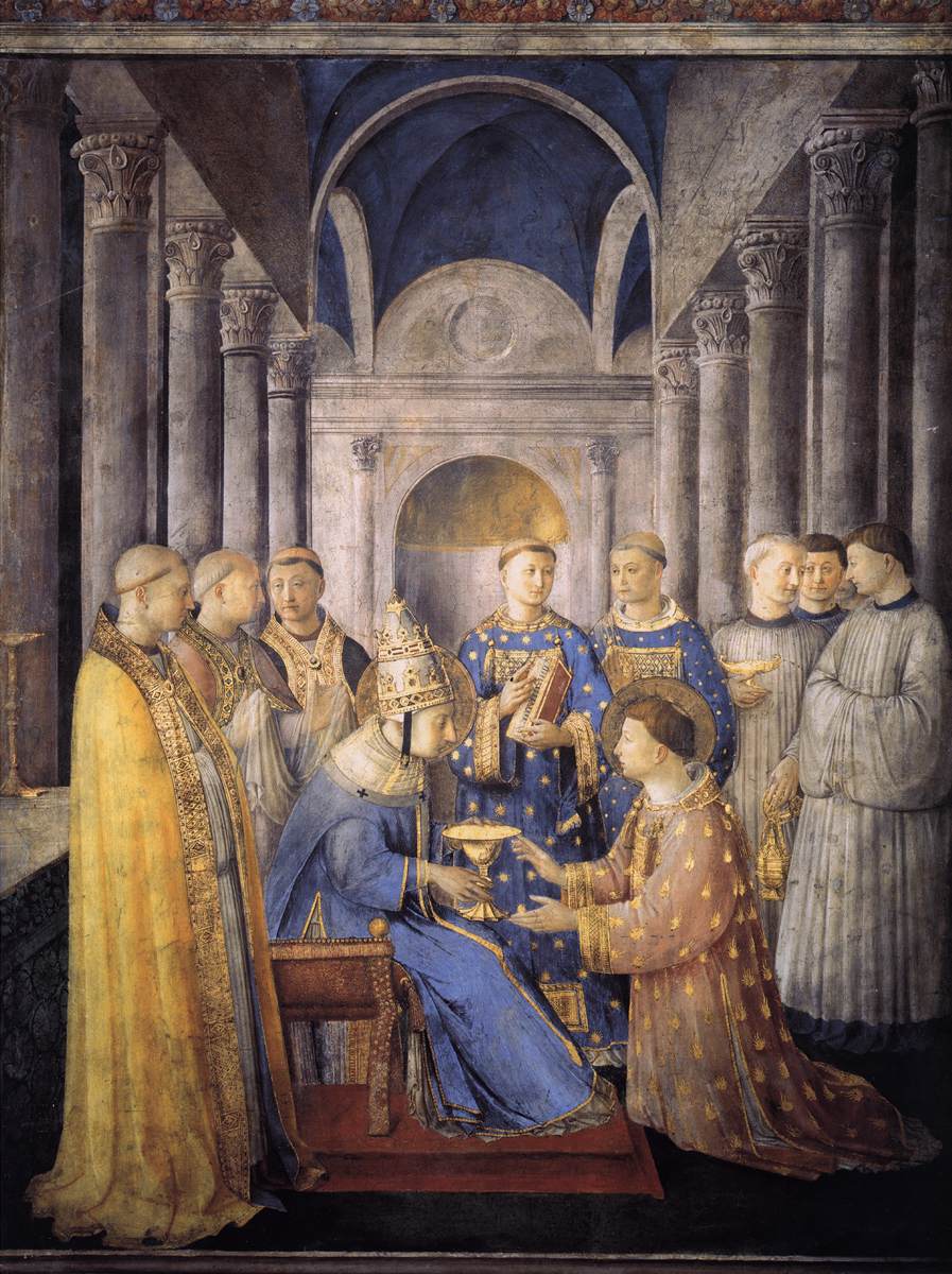 SIXtus II Consecrates Saint Lawrence as a Deacon