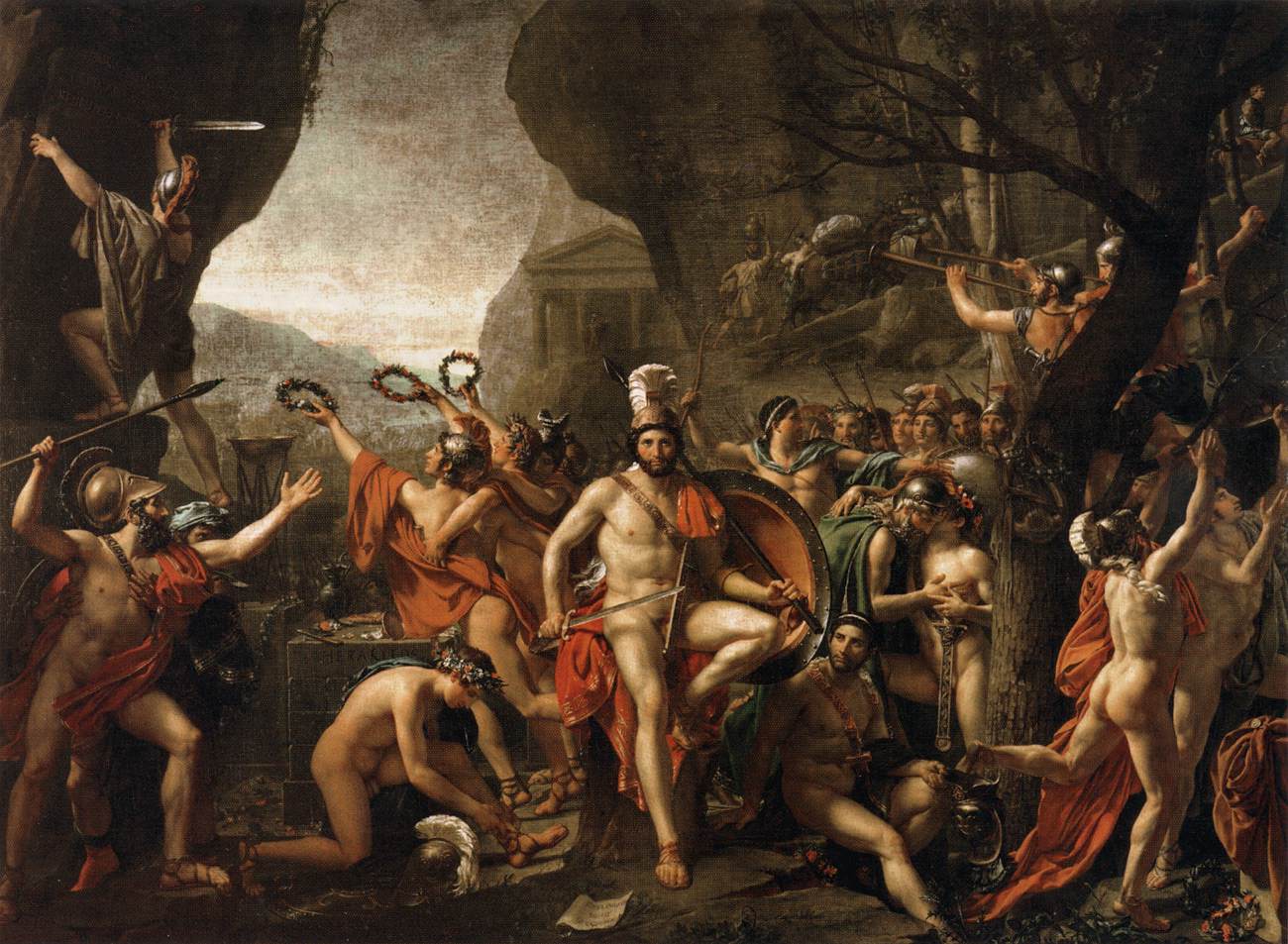 Leonidas in den Thermopylaren