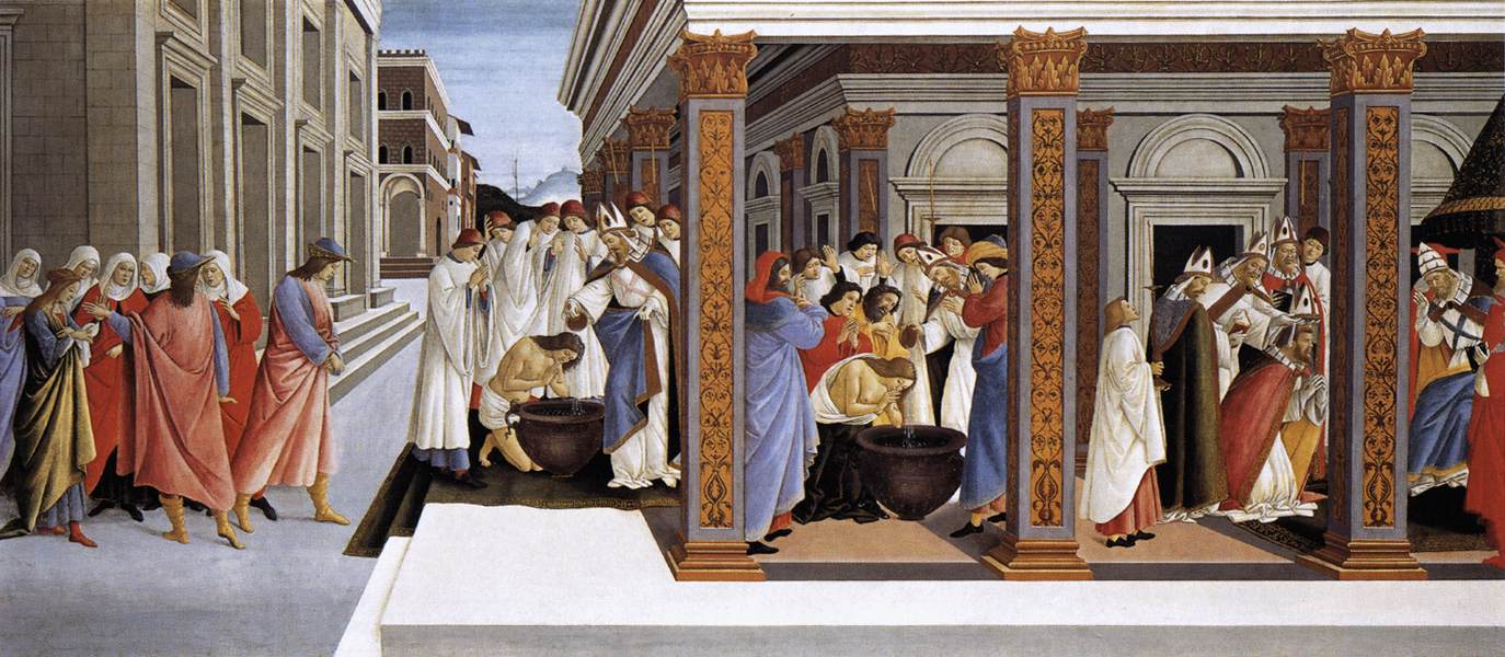 Battesimo di San Zenobio e la sua nomina a vescovo