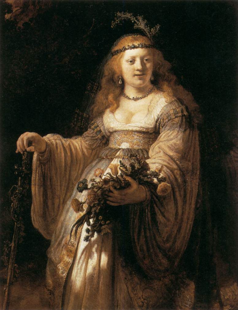 Saskia van Uylenburgh in costume arcadiano