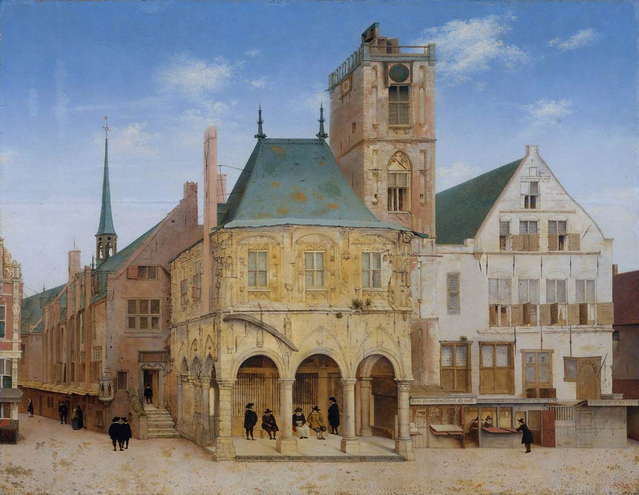 A antiga prefeitura de Amsterdã
