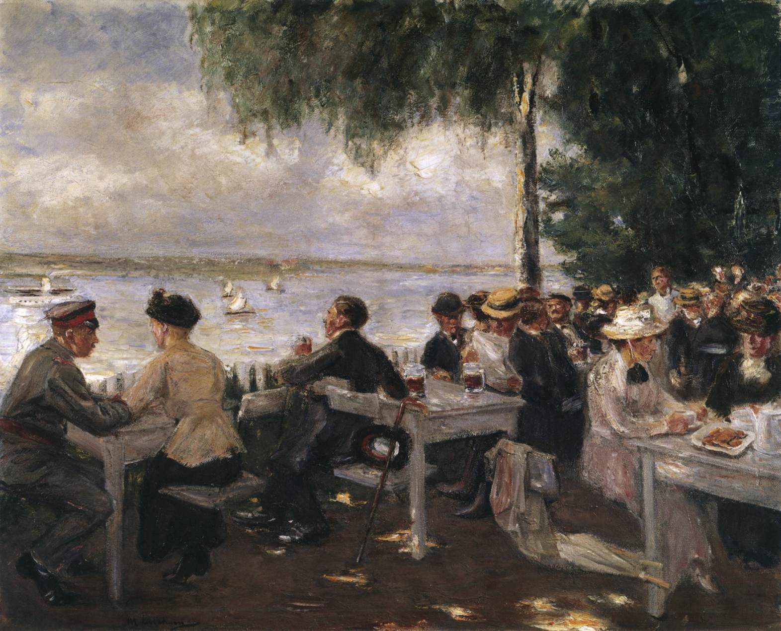 Garden restaurant in The Havel