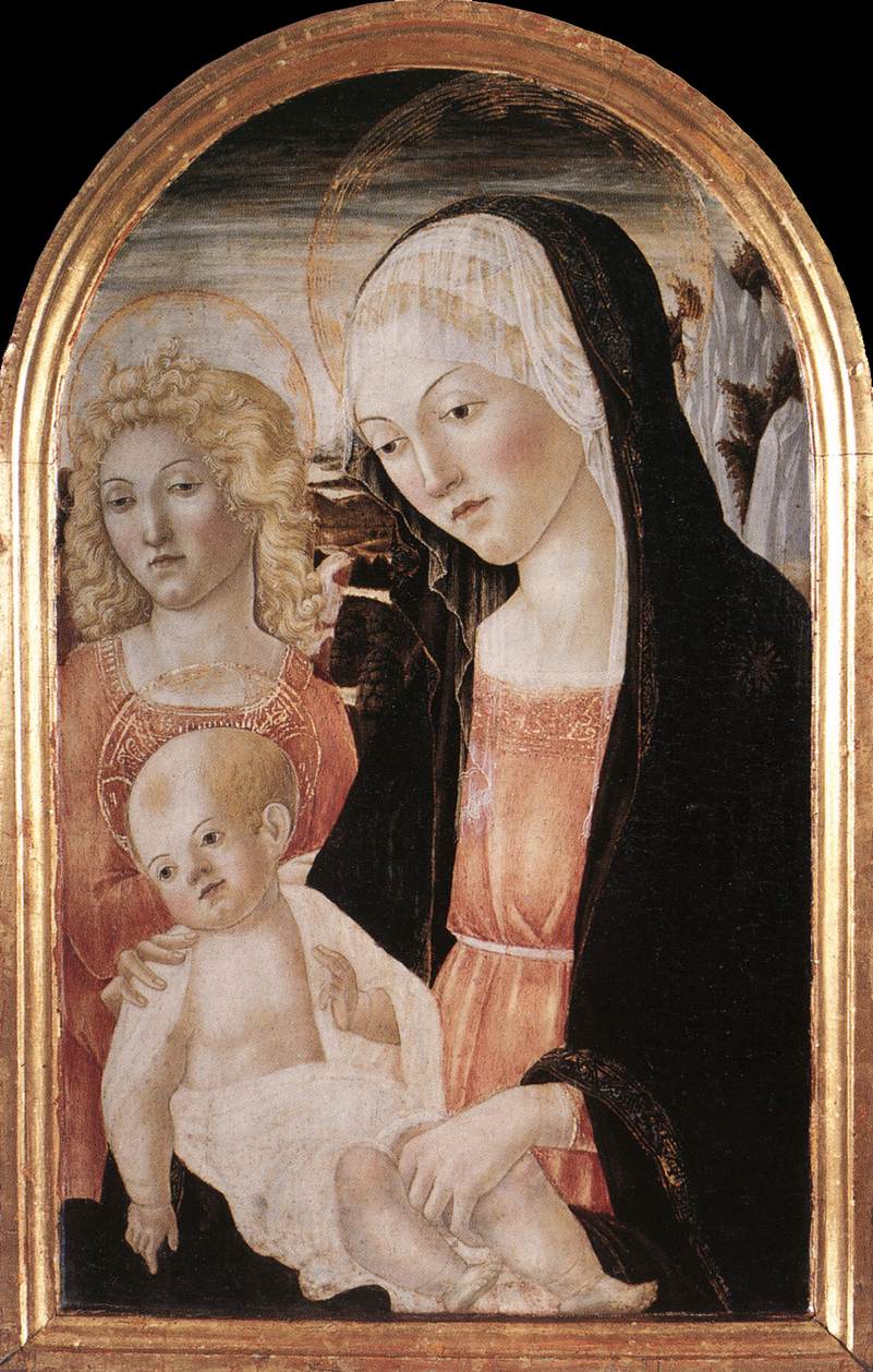 Madonna e criança com um anjo
