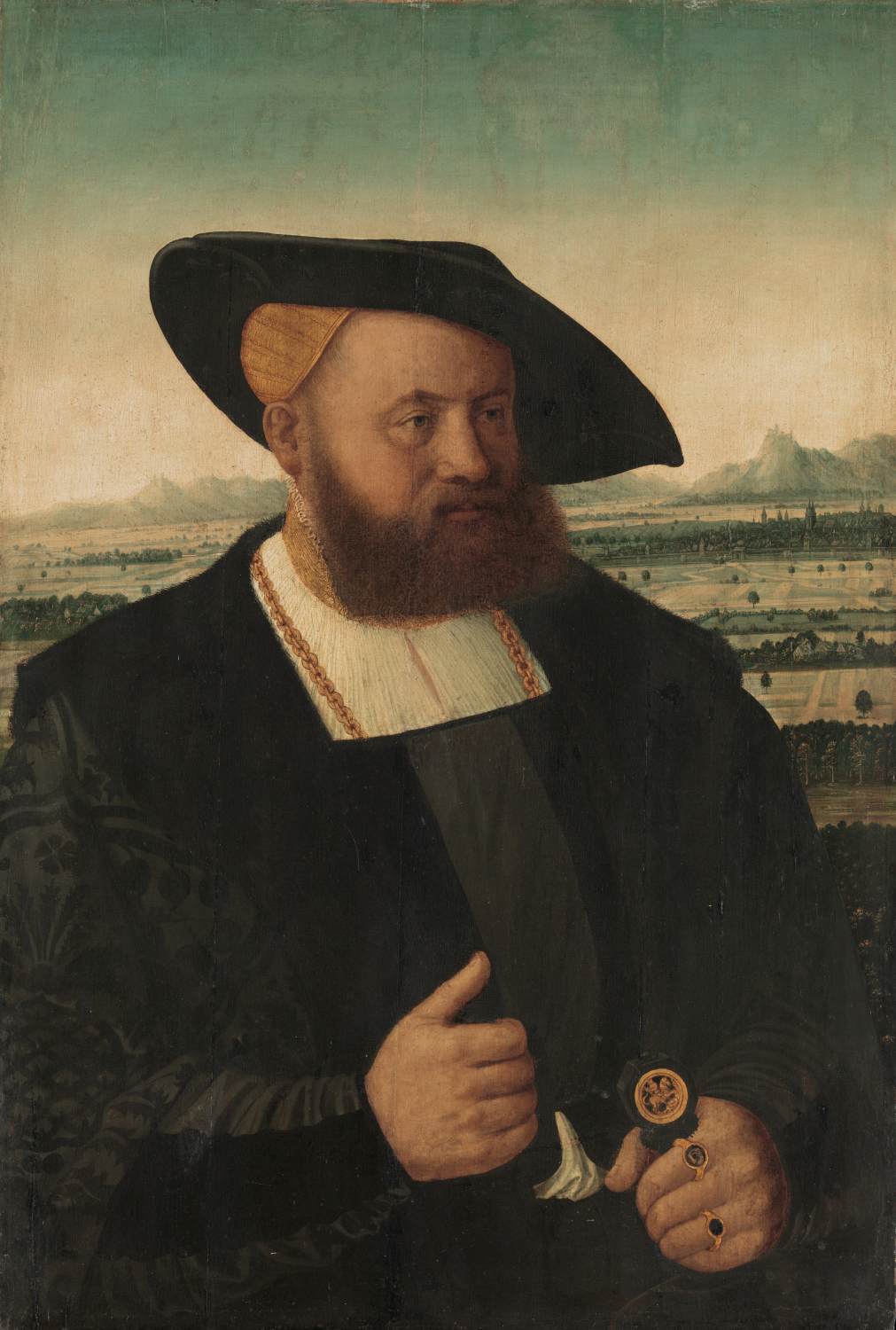 Portrait of a Man with the Head of a Moor on his Signet Ring