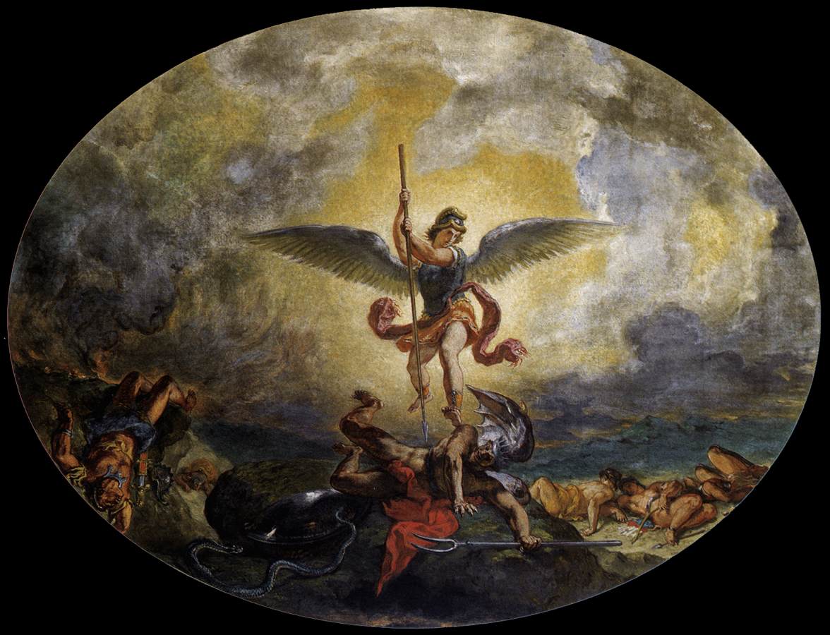 San Miguel besiegt den Teufel