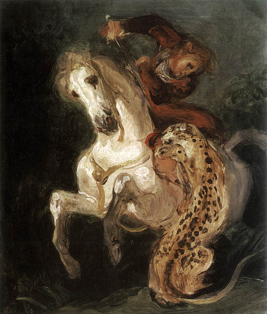 Jaguar Attacking a Rider