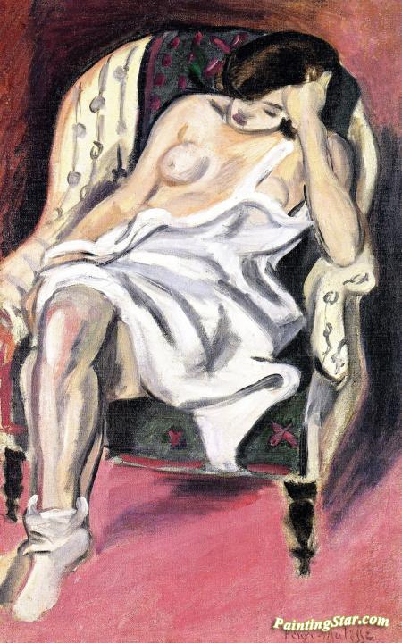 Nude in an armchair