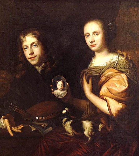 Self-portrait with his Wife, María de Kinderen