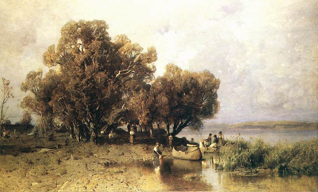 Balaton Gölü'nde Pescadores Cabaña