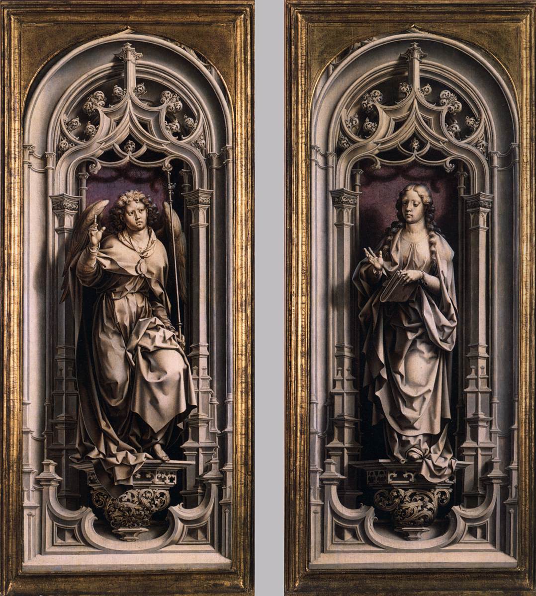 To vinger af en triptych (udvendig)