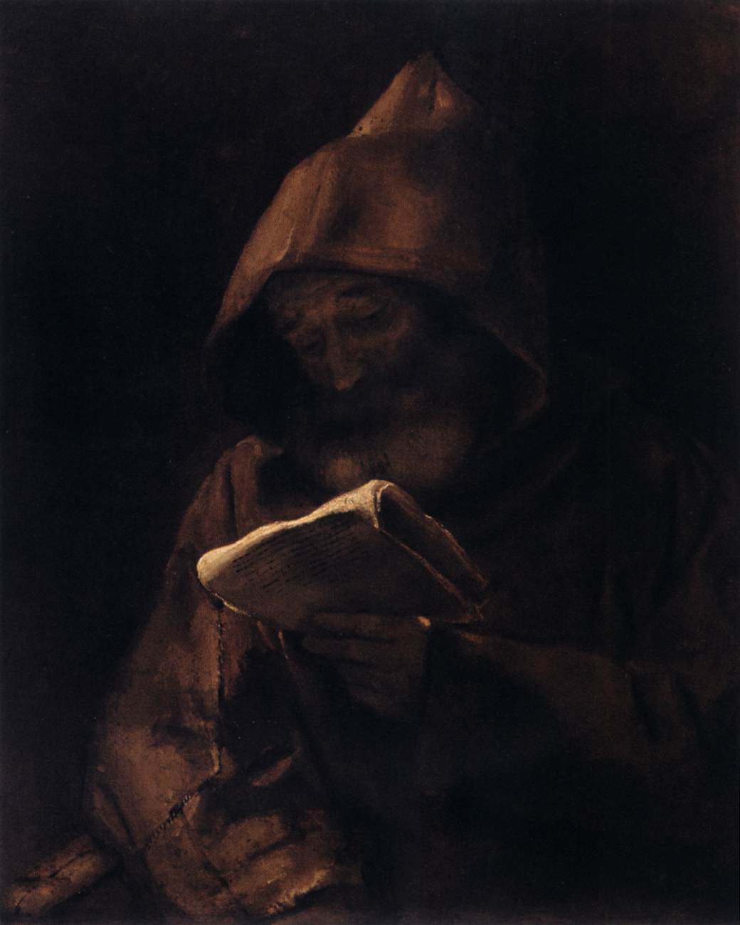 Franciscan Monk reading